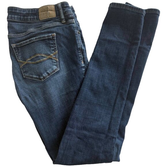 Abercrombie & Fitch Women's Dark Blue Skinny Jeans - Picture 4 of 8
